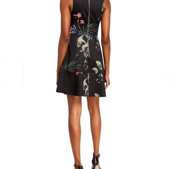 Ted Baker Wrapel Highland Fit & Flare Dress - Picture 4 of 12